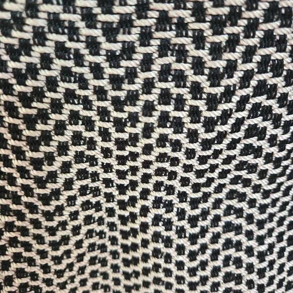 The Sak Black Cream Woven Double Handle Shoulder Bag - Picture 4 of 9